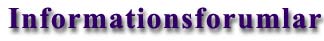 Informationsforumlar
